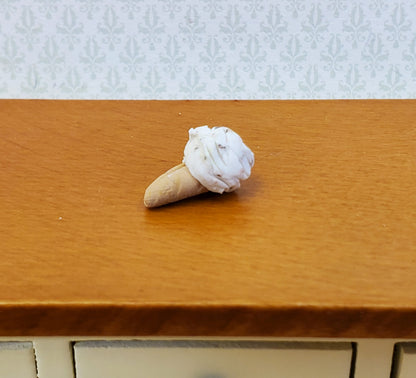 Dollhouse Ice Cream Cone Chocolate Chip 1:12 Scale Miniature Food Hand Crafted