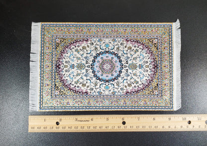 Dollhouse Large Rug Woven Fabric 9 3/4" x 5 7/8" 1:12 Scale Miniature Carpet