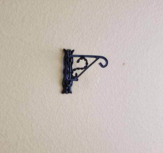 Dollhouse Plant Hanger Hook Black Swivel Metal 1:12 Scale Miniatures