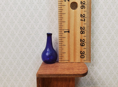 Dollhouse Small Blue Onion Jar or Vase 1:12 Scale Miniature