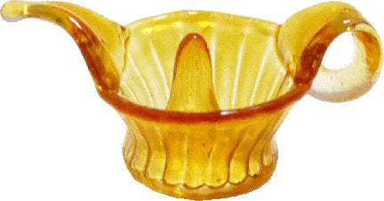 Dollhouse Amber Glass Juice Squeezer 1:12 Scale Miniature Kitchen Food Drink