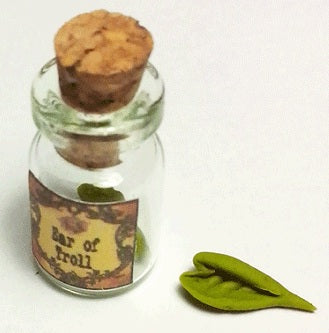 Dollhouse Potion Jar Ear of Trolls 1:12 Scale Dollhouse