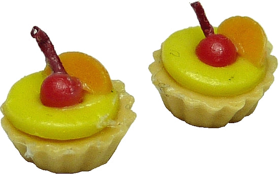 Dollhouse Fruit Custard Cup Set of 2 1:12 Scale Miniature Food