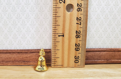 Dollhouse Large Gold Christmas Bell 1:12 Scale Miniature