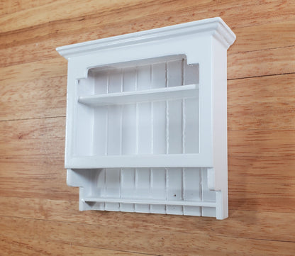 Dollhouse Hanging Shelf All White 1:12 Scale Miniature Furniture Bath or Kitchen