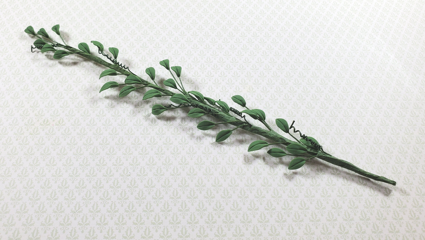Dollhouse Philodendron Vine 8 Inches Long 1:12 Scale Miniature Garden Plants