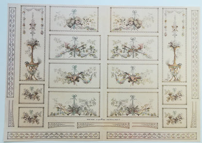 Dollhouse Miniature Wallpaper Music Room Theme Wall Panels Mural 1:12 Scale