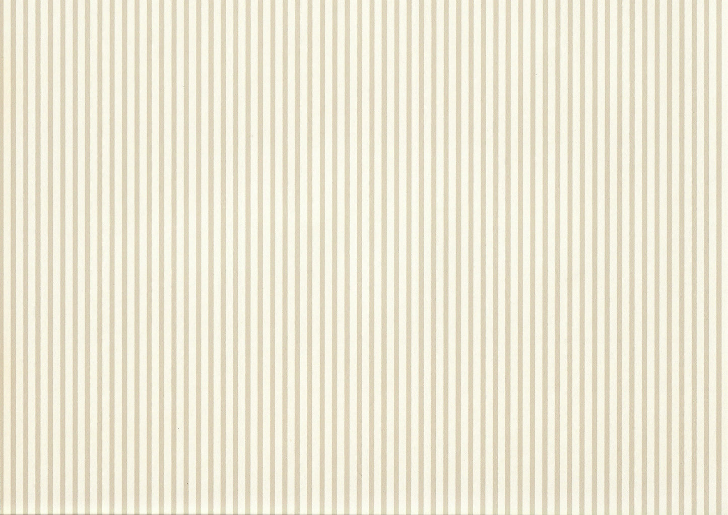 Dollhouse Wallpaper Medium Beige Stripes 3 Sheets 1:12 Scale Miniature