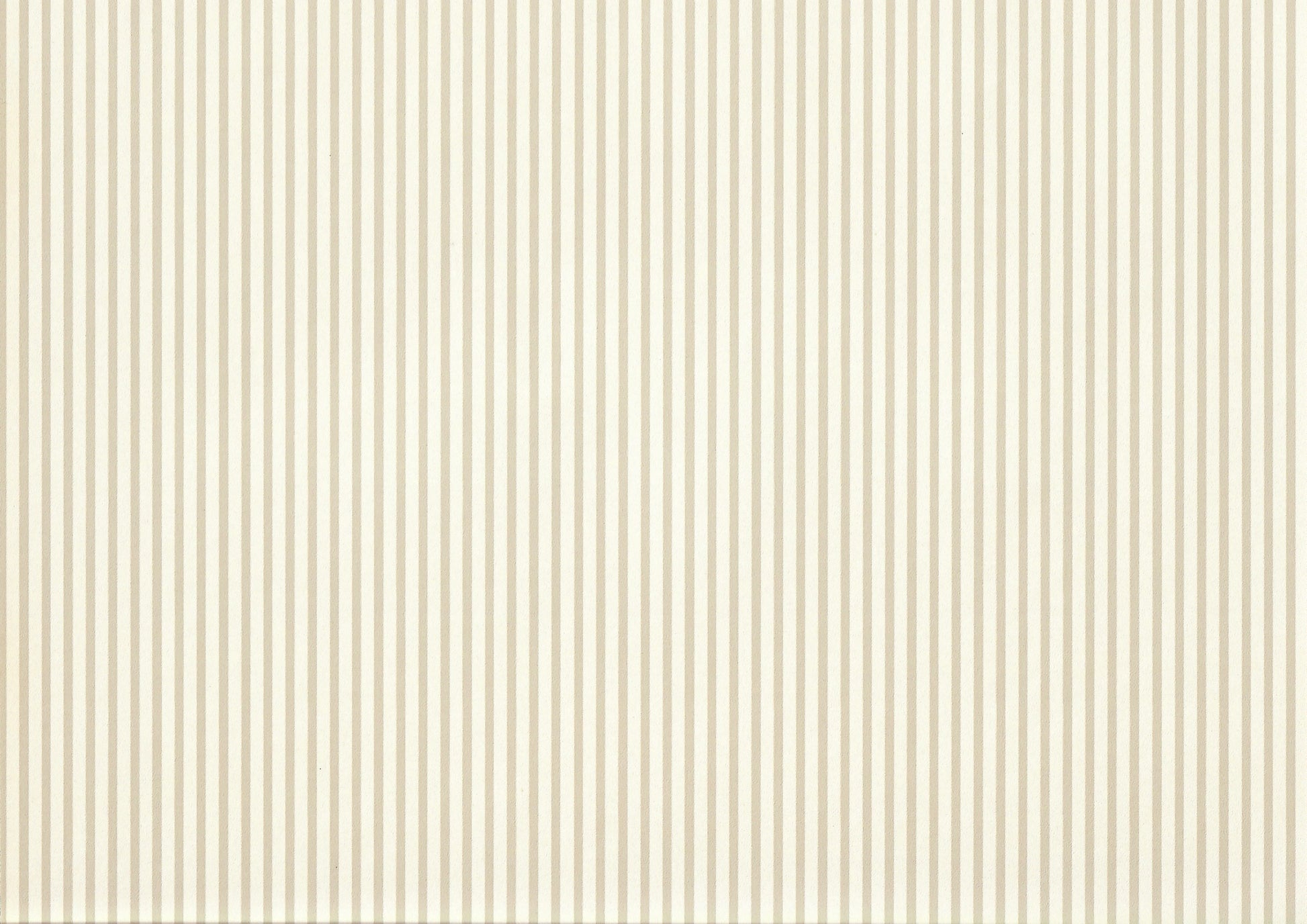 Dollhouse Wallpaper Medium Beige Stripes 3 Sheets 1:12 Scale Miniature