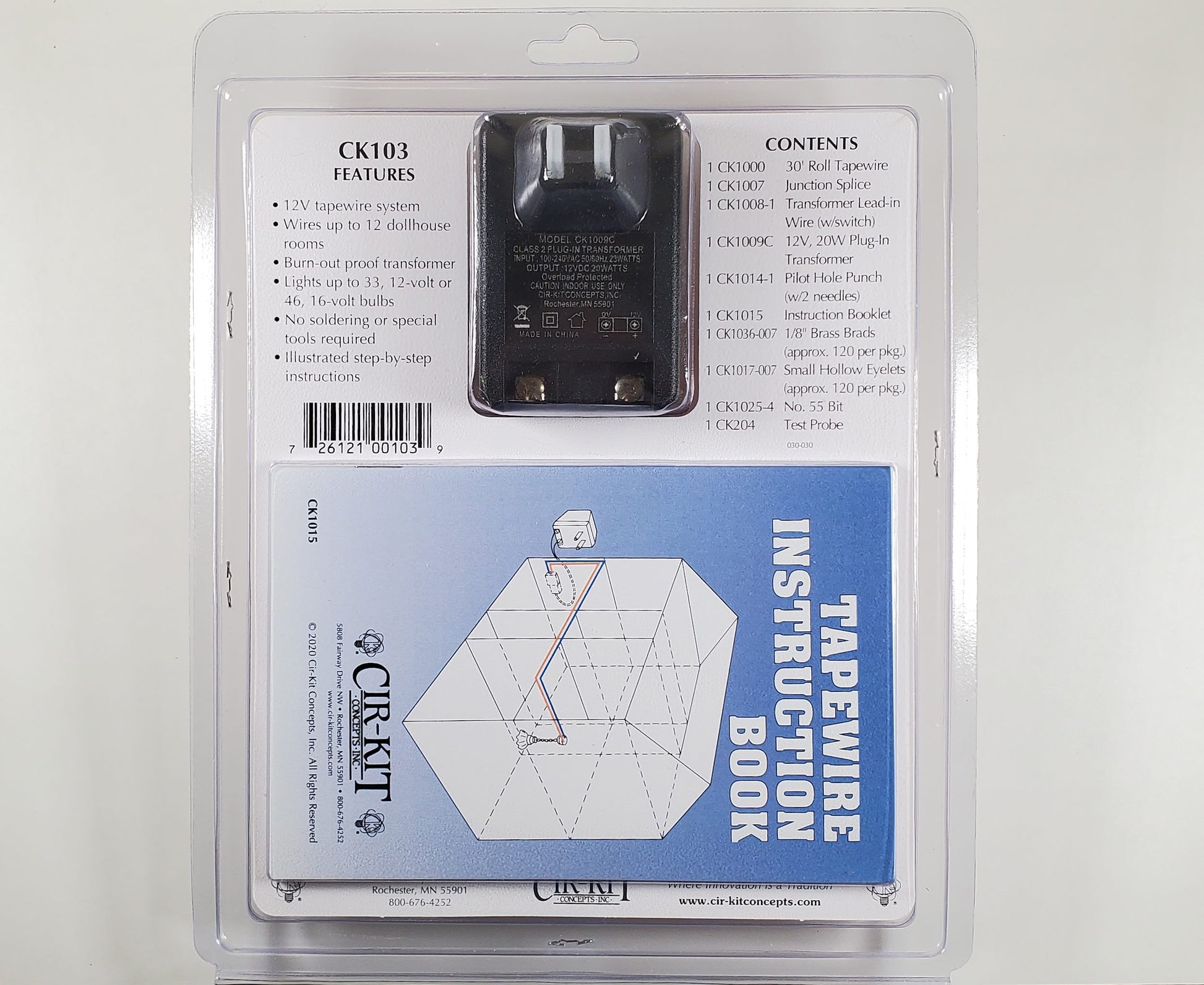 Dollhouse Large House Wiring Kit 33 Bulbs 12 Volt Tape Wire System Cir-Kit Concepts