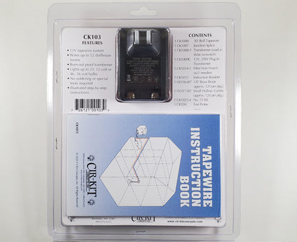 Dollhouse Large House Wiring Kit 33 Bulbs 12 Volt Tape Wire System Cir-Kit Concepts