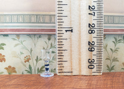 Dollhouse HALF SCALE Contemporary Wine Glass 1:24 Miniature Kitchen Dining
