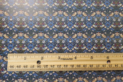Dollhouse HALF SCALE Wallpaper William Morris Strawberry Thief 1 Sheet 1:24