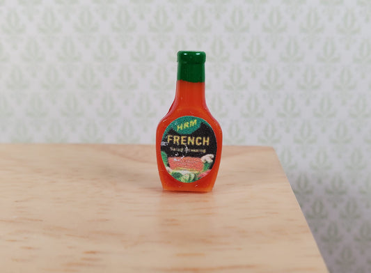 Dollhouse French Salad Dressing Bottle 1:12 Scale Miniature Food Groceries