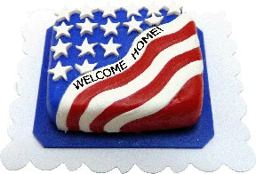 Dollhouse Welcome Home Sheet Cake 1:12 Scale Miniature Dessert Food Bakery