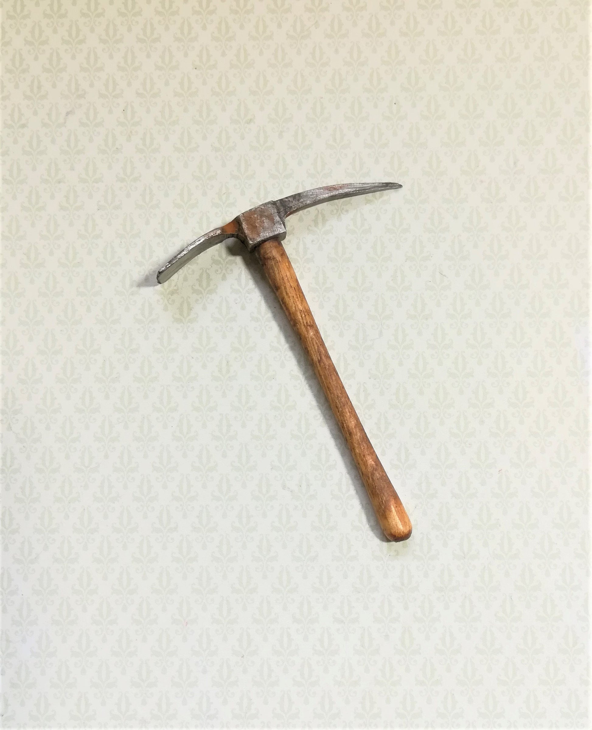 Dollhouse Miniature Mattock Axe Pick Sir Thomas Thumb 1:12 Scale Tool Aged