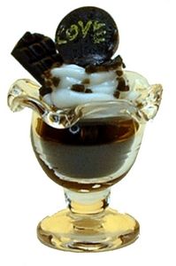 Dollhouse Parfait Sundae Chocolate 1:12 Scale Miniature Food Kitchen Dessert