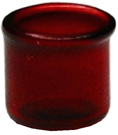 Dollhouse Red Glass Cup Set of 4 1:12 Scale Miniature Glasses Kitchen