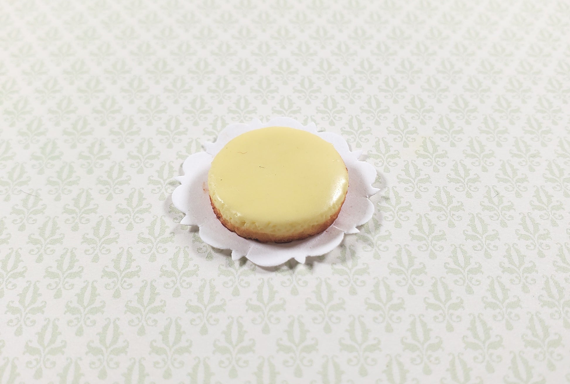 Dollhouse New York Style Cheesecake 1:12 Scale Miniature Food Dessert Bakery