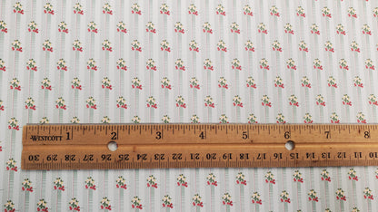 Dollhouse Wallpaper Cherries and Blossoms Bradbury & Bradbury 1:12 Scale