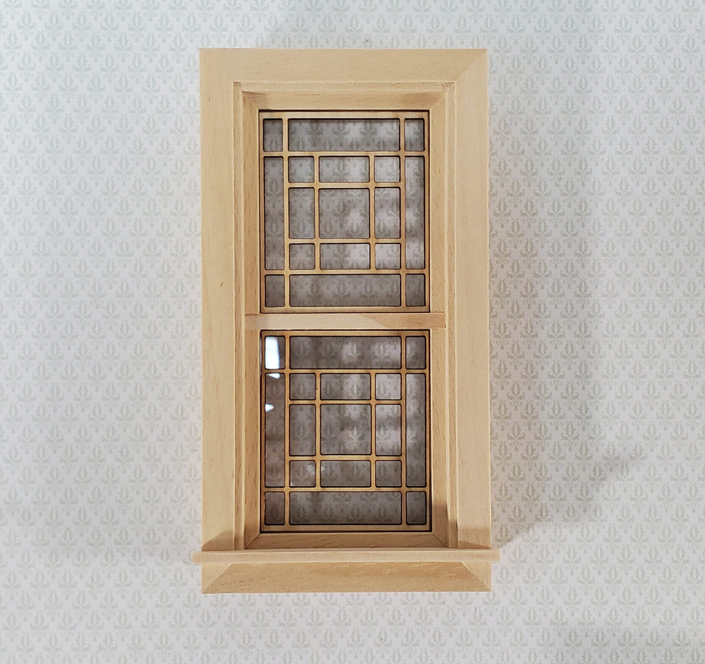 Dollhouse Window Panes Inserts Prairie Style 1:12 Scale Fits Houseworks 5032