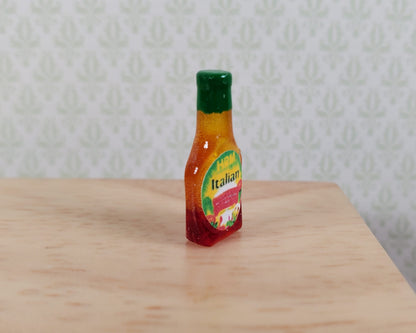 Dollhouse Italian Salad Dressing Bottle 1:12 Scale Miniature Food Groceries
