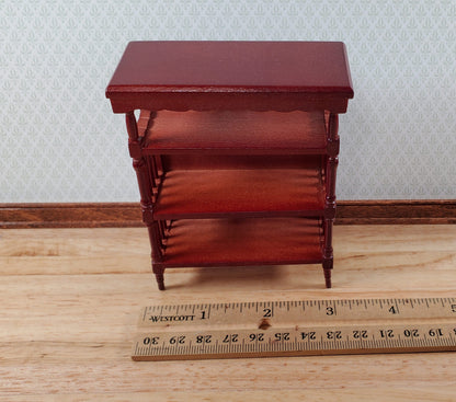 Dollhouse Bookshelf 4 Shelf Bookcase Bookshelf Shelves 1:12 Scale Miniature Furniture