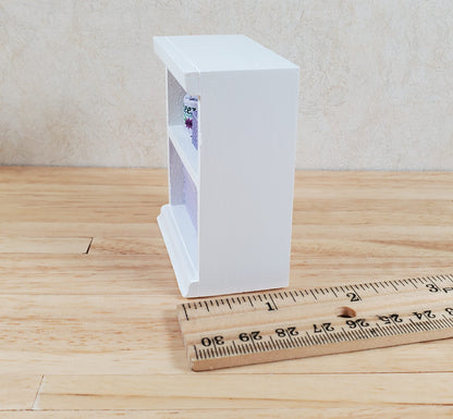 Dollhouse Bathroom Shelf with Purple Towels & Accessories 1:12 Scale Handmade