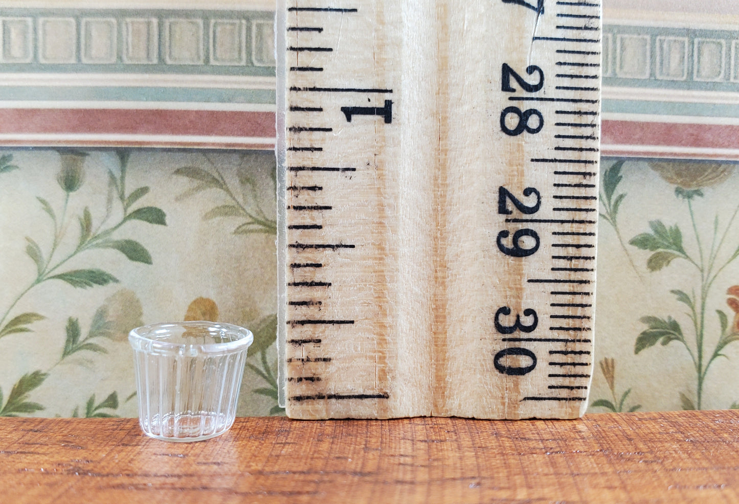 Dollhouse Clear Glass Cup or Votive Holder 1:12 Scale Miniature Glasses Cups