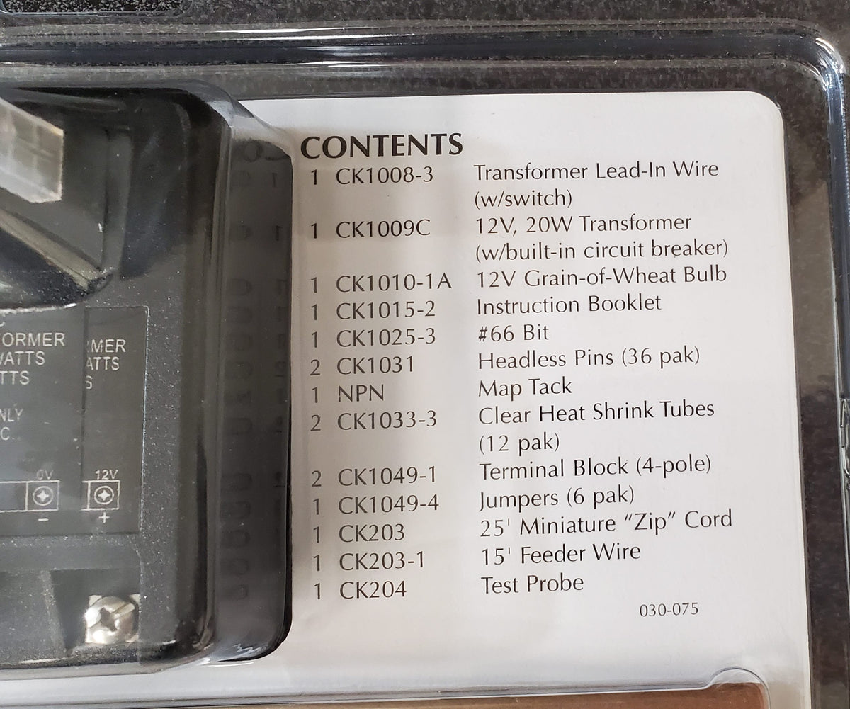 Dollhouse Round Wiring Kit 33 Bulbs 12 Volt Wire System Cir-Kit Concepts CK104