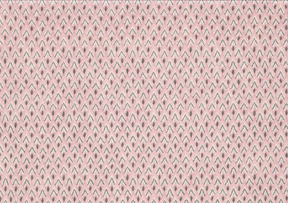 Dollhouse Wallpaper Rosewood Arrows Pink Charcoal 3 Sheets 1:12 Scale Miniature