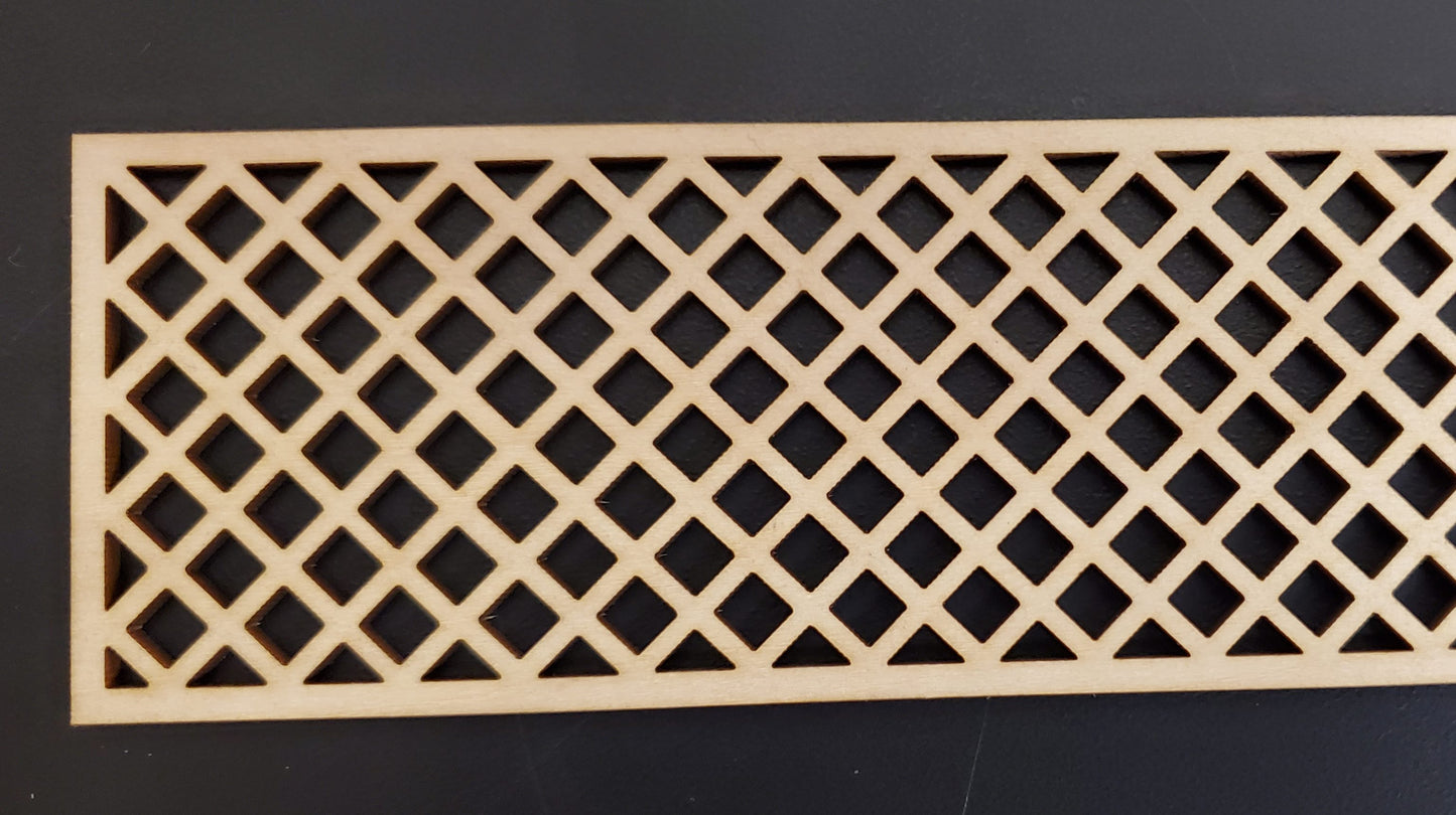 Dollhouse Lattice Decoration Exterior Architectural Detail 1:12 Scale Miniature