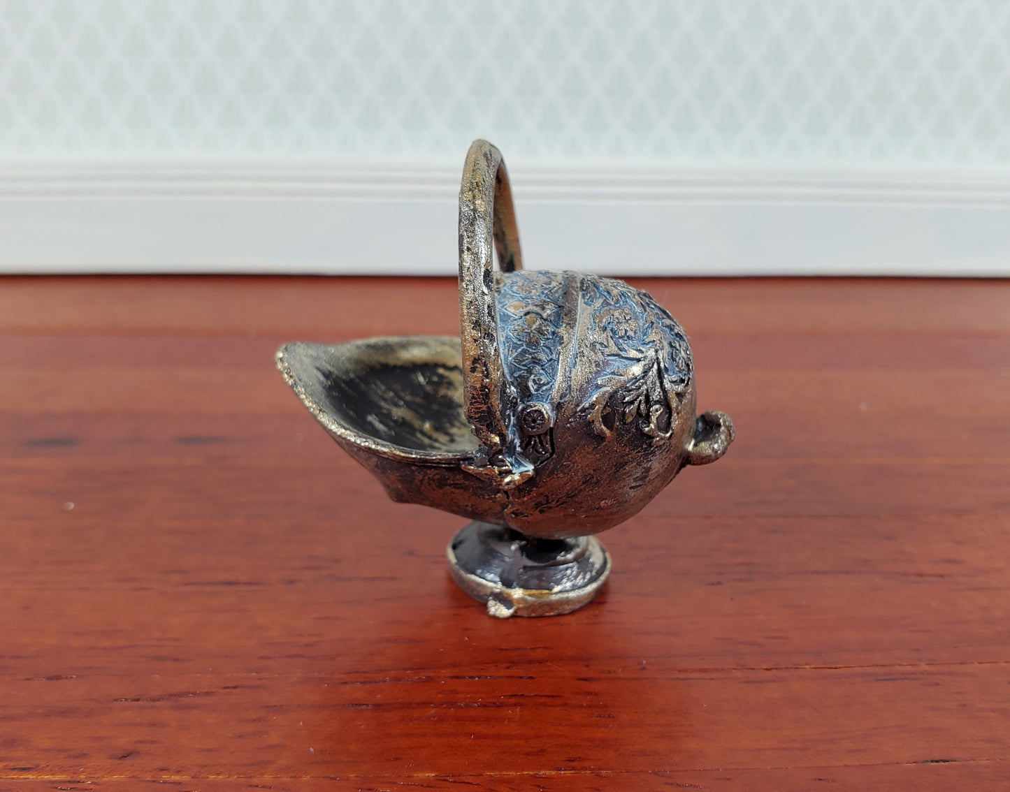 Dollhouse Coal Scuttle Bucket Fireplace Accessory Resin 1:12 Scale Miniature