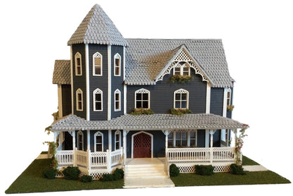 1:48 Quarter Scale Dollhouse KIT Victorian Gothic Mansion 9 Rooms with Greenery