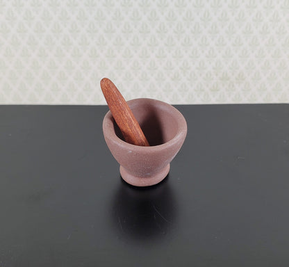 Dollhouse 1:6 Scale Mortar and Pestle Clay Fashion Doll Miniature