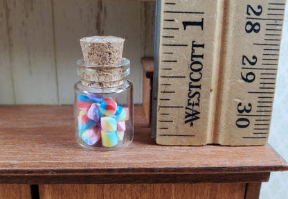 Dollhouse Treat Jar with Colorful Candy Bits 1:12 Scale Miniature