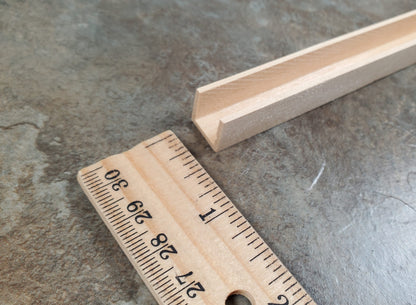 Miniature Channel Molding Trim 3 pcs 1/2" x 1/2" x 18" Dollhouses Scale Model