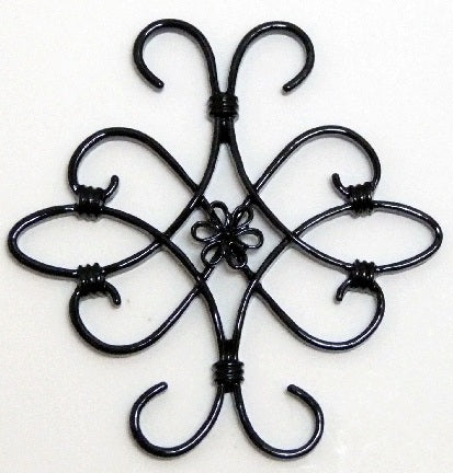 Dollhouse & Fairy Garden Decor Black Iron Wall Accent