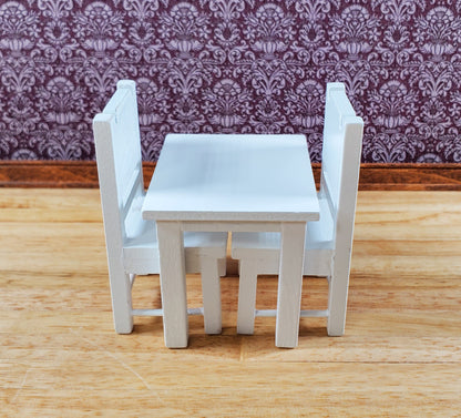Dollhouse Small Table & Chairs Set Child Size 1:12 Scale Miniature Furniture