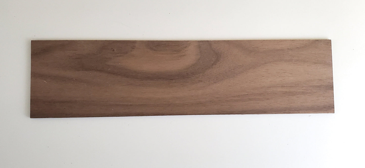 Walnut Wood Sheet Plank 1/8" Thick x 3" Wide x 12" Long Kiln Dried Woodworking