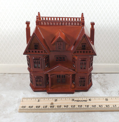 1:144 Scale Dollhouse for Your Dollhouse Walnut Finish Back Opening