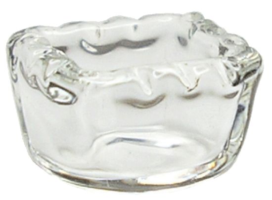 Dollhouse Miniature Clear Glass Square Dish 1:12 Scale Miniature