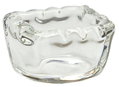 Dollhouse Miniature Clear Glass Square Dish 1:12 Scale Miniature