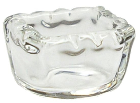 Dollhouse Miniature Clear Glass Square Dish 1:12 Scale Miniature