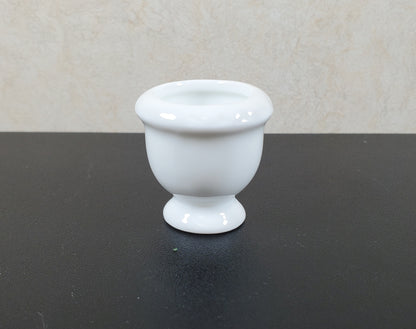 Dollhouse Large White Ceramic Urn Planter 1:12 Scale Miniature