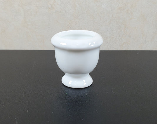 Dollhouse Large White Ceramic Urn Planter 1:12 Scale Miniature