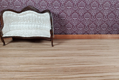 Dollhouse Wood Floor Weathered Oak Real Wood Peel & Stick 1:12 Scale 17" x 11"