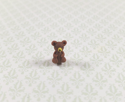 Dollhouse Teddy Bear Small 1:12 Scale Miniature Toys Accessories Decor
