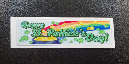 Dollhouse Happy St Patrick's Day Banner 1:12 Scale Miniature