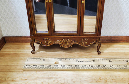JBM Dollhouse Wardrobe Mirrored Closet Victorian Style 1:12 Scale Furniture